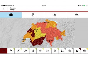 Toutes les dangers naturels sur l'application de MétéoSuisse. Toutes les dangers naturels sur l'application de MétéoSuisse.