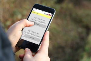 Une application pour sauver des vies. Photo: Rega. Une application pour sauver des vies. Photo: Rega.