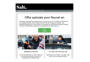 Salt propose désormais Plus Start à moitié prix. Salt propose désormais Plus Start à moitié prix.