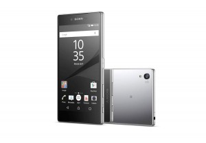 Le Sony Xperia Z5 Premium et son dos miroir. Le Sony Xperia Z5 Premium et son dos miroir.