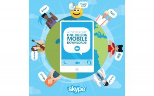 Applications Skype: un milliard de téléchargements. Applications Skype: un milliard de téléchargements.