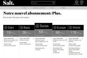 Les nouveaux plans Plus de Salt.
