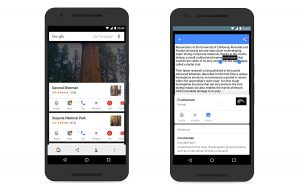 Google on Tap plus puissant sur Android M. Google on Tap plus puissant sur Android M.
