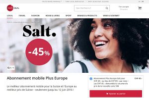 Salt Plus Europe en promotion sur deindeal.ch. Salt Plus Europe en promotion sur deindeal.ch.