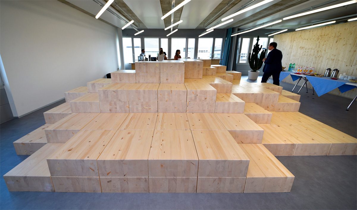 Swisscom Labs à l'EPFL: 400 m2 de bureaux.