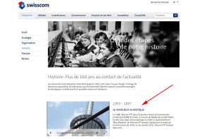 La révolution numérique identifiée par Swisscom. La révolution numérique identifiée par Swisscom.
