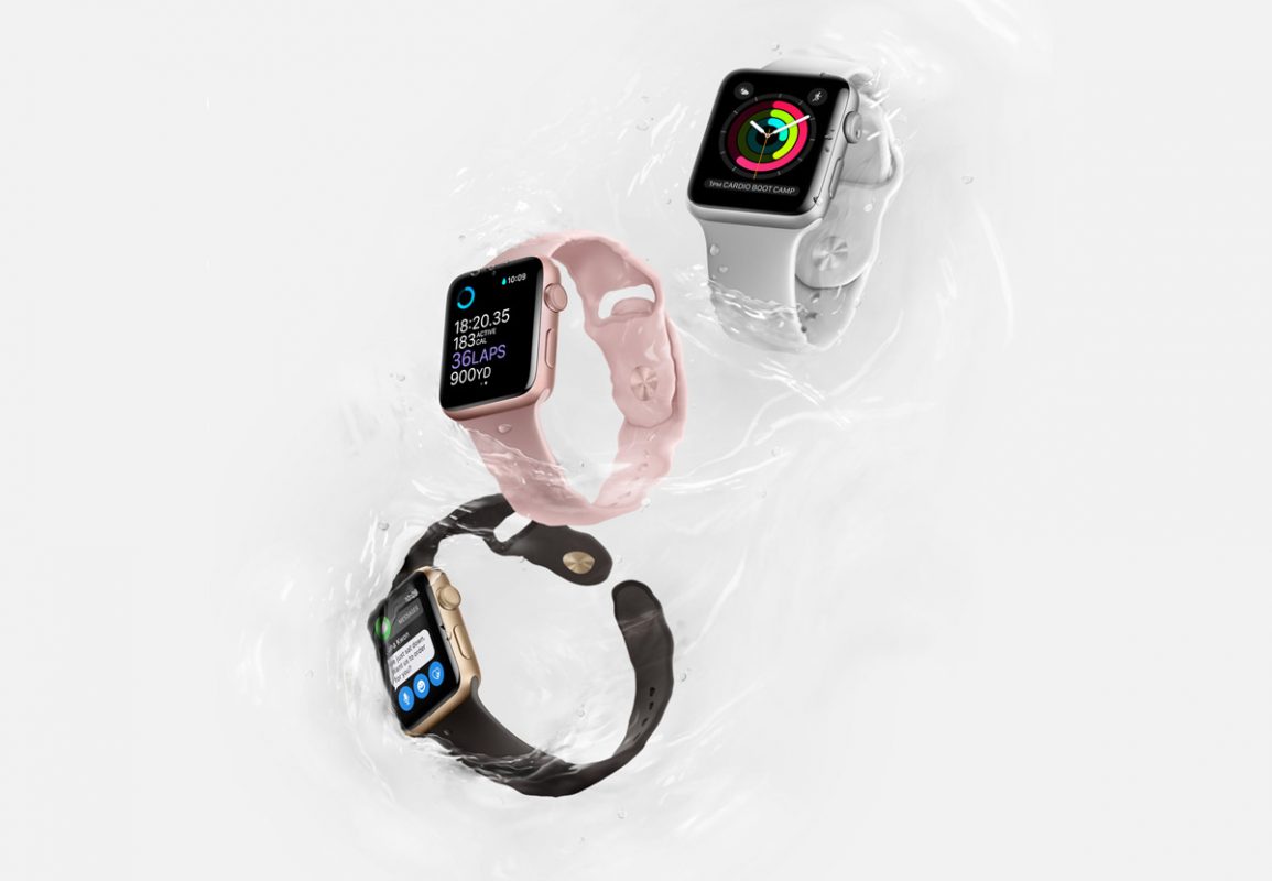 Apple Watch series 2 étanche à 50 mètres. Apple Watch series 2 étanche à 50 mètres.