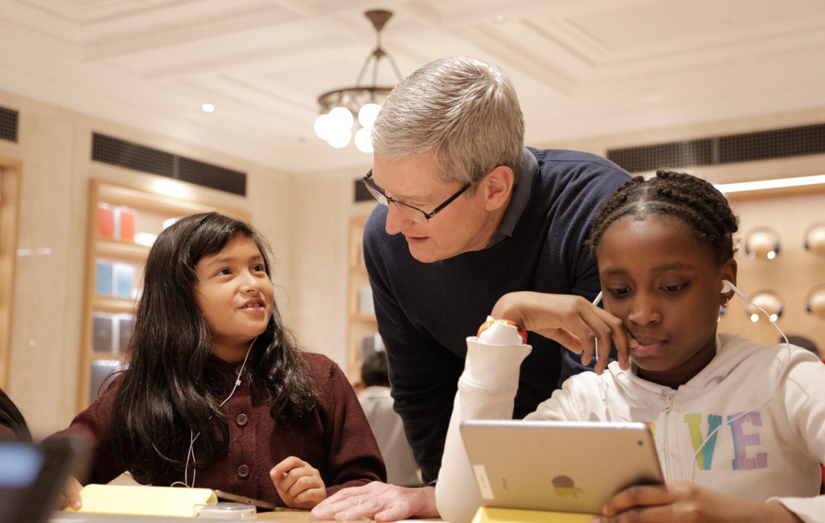 L'«Heure de Code». d'Apple. L'«Heure de Code». d'Apple.