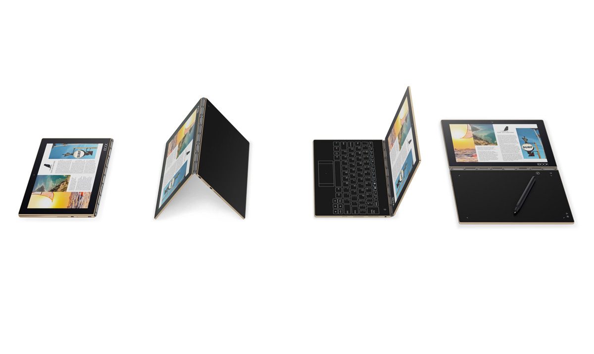 Le YogaBook de Lenovo ne pèse que 690 grammes et possède deux caméras et un GPS... Le YogaBook de Lenovo ne pèse que 690 grammes et possède deux caméras et un GPS...