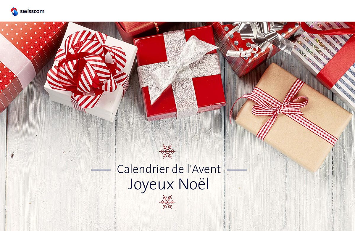Swisscom propose un calendrier de l'avent pour faire quelques bonnes affaires avant Noël.
