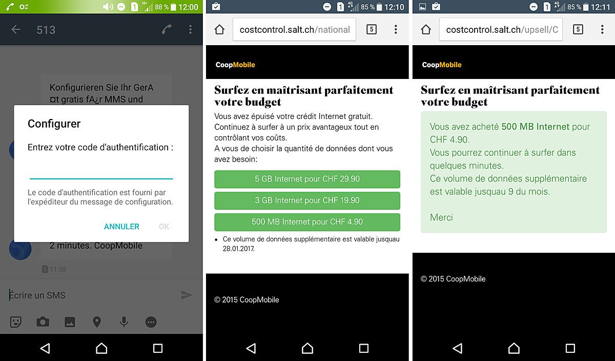 Point d'accès difficile à configurer, puis une facturation des données incompréhensible chez CoopMobile avec des durées d'utilisation variables d'une seconde à l'autre... Point d'accès difficile à configurer, puis une facturation des données incompréhensible chez CoopMobile avec des durées d'utilisation variables d'une seconde à l'autre...