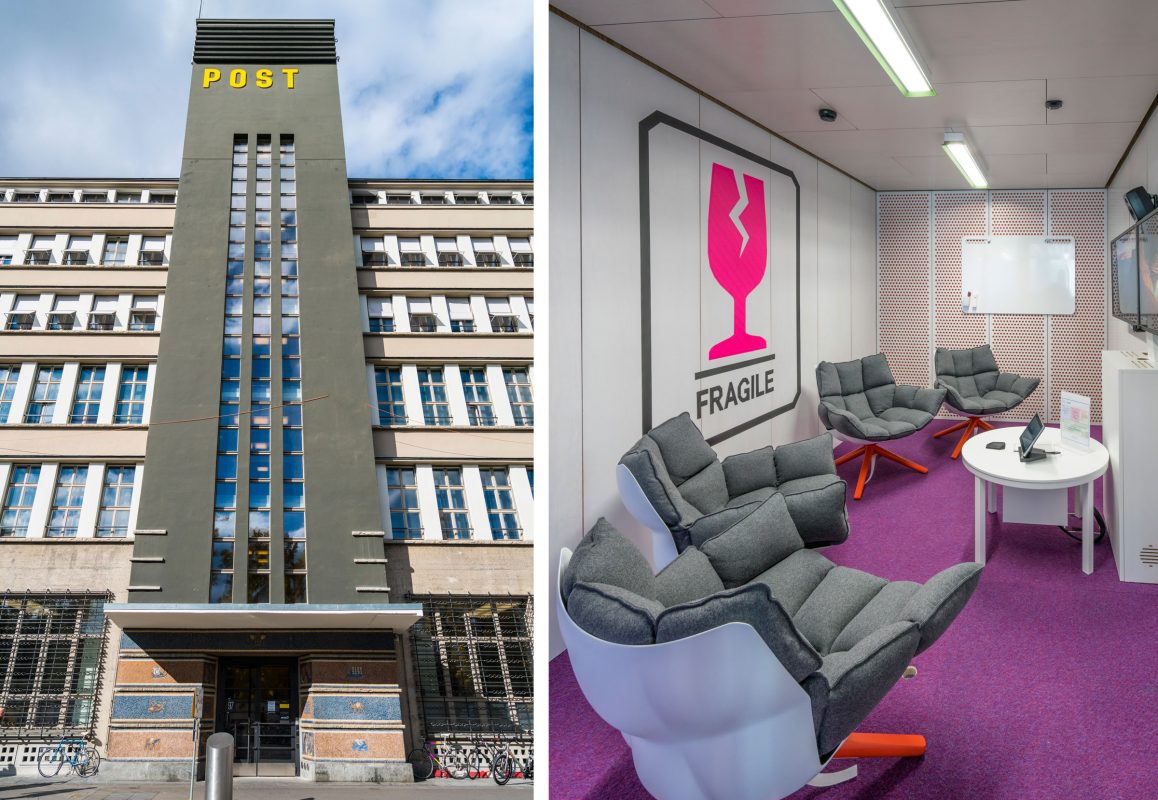 Les nouveaux locaux de Google à Zurich sis à la Sihlpost / Europaallee.