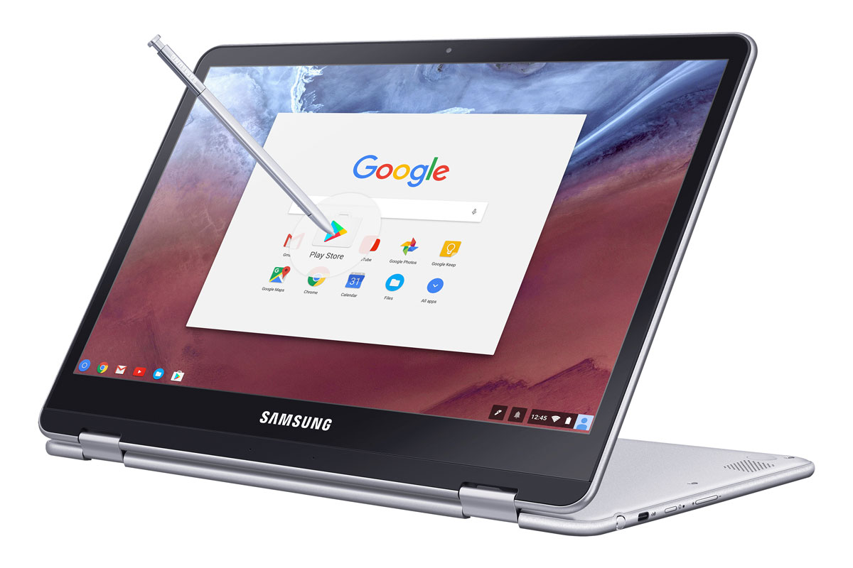 Samsung a dévoilé ses Chromebook Plus et Chromebook Pro au CES 2017 de Las Vegas. Samsung a dévoilé ses Chromebook Plus et Chromebook Pro au CES 2017 de Las Vegas.