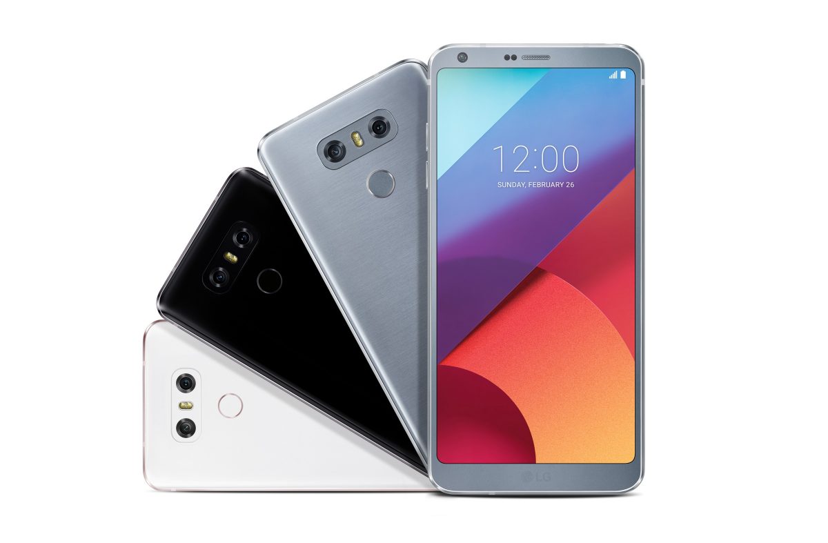 LG G6: écran de type FullVision, 5,7 pouces, QHD 16 :9 de 2880 x 1440 pixels. Double capteur de 13 millions de pixels avec grand angle.