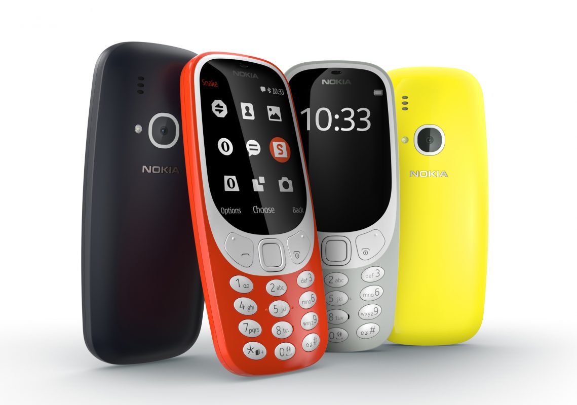 Nokia 3310: un écran couleur, jusqu’à un mois d’autonomie avec le jeu Snake pour 59 francs suisses. Nokia 3310: un écran couleur, jusqu’à un mois d’autonomie avec le jeu Snake pour 59 francs suisses.