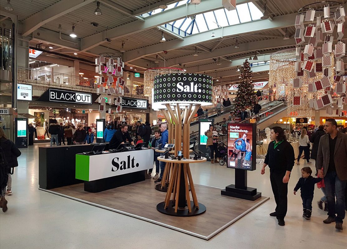 Salt se développe à Zurich sur la Bahnhostrasse.
