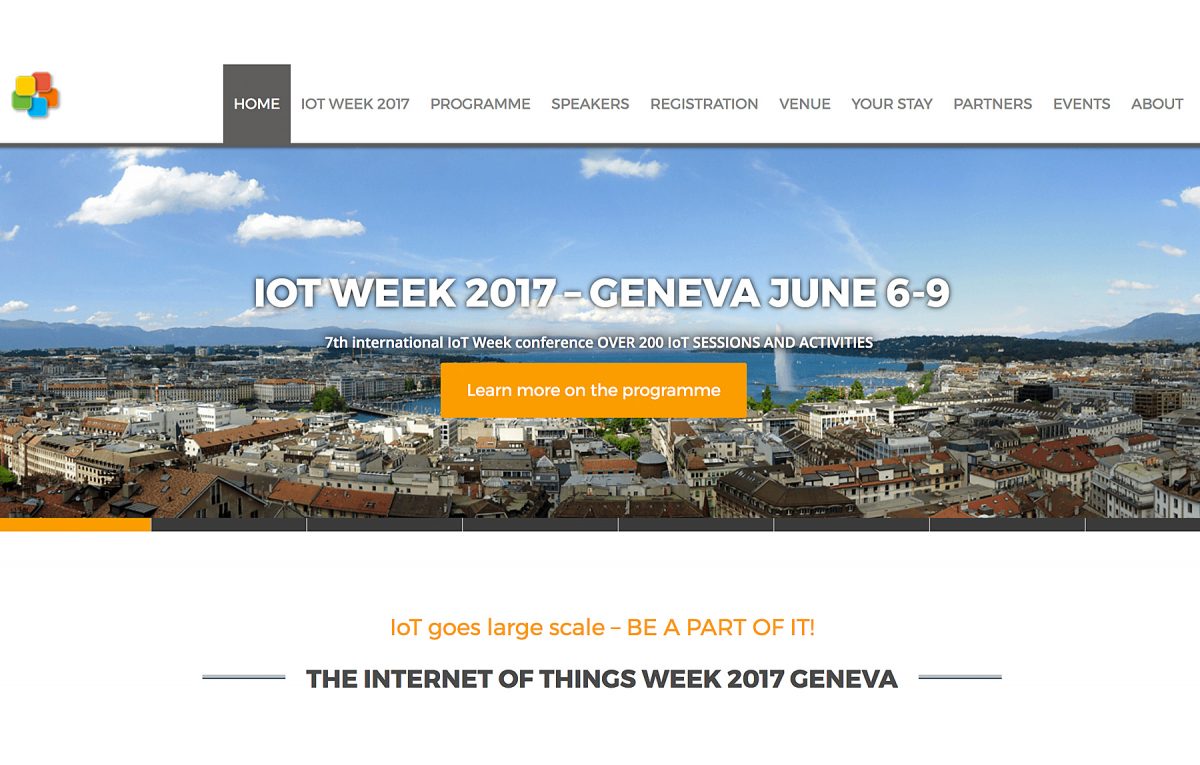 Genève accueillera du 6 au 9 juin, l’IoT Week 2017. Genève accueillera du 6 au 9 juin, l’IoT Week 2017.