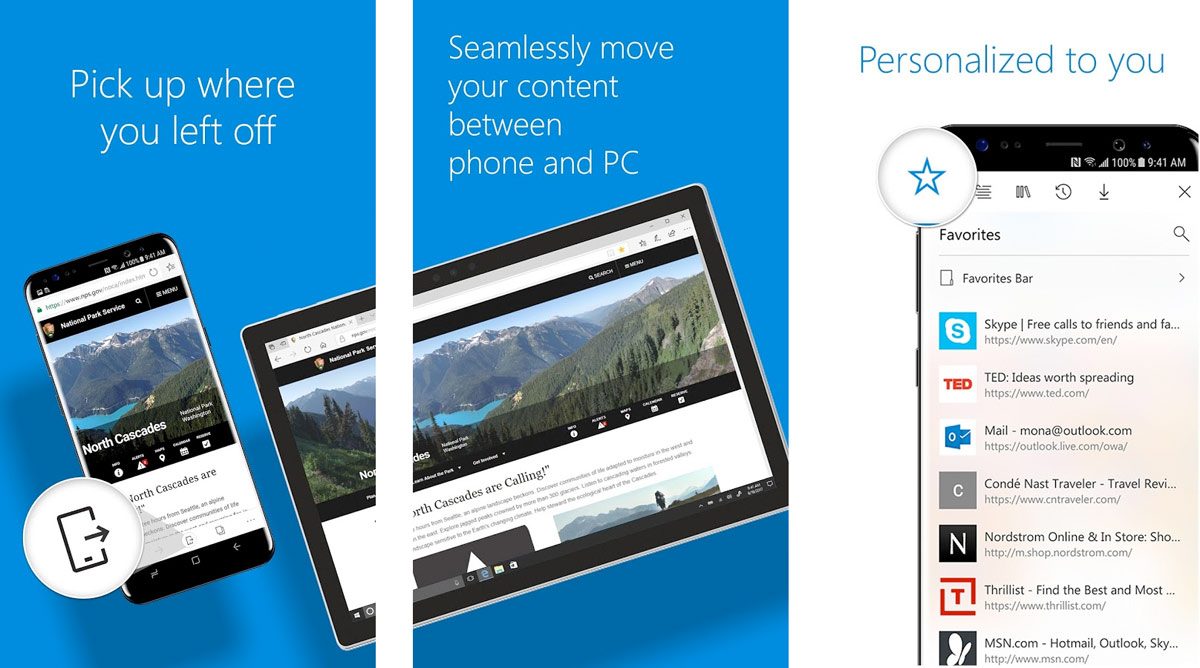 A côté de dizaines d'autres navigateurs, Microsoft lance Edge sur Android de Google et iOS d'Apple.