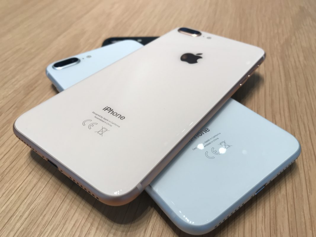 Les nouveaux iPhone 8 Plus.
