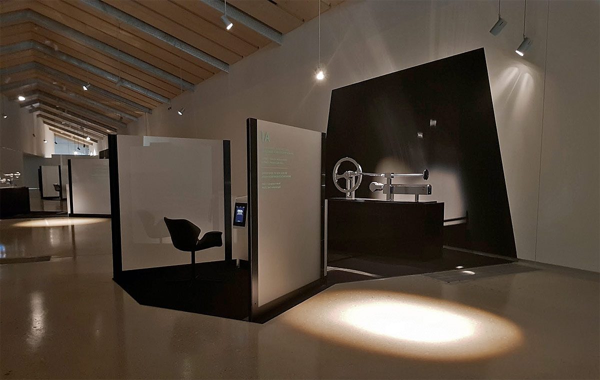 Mental Work à l'ArtLab de l'EPFL: un décor futuriste.