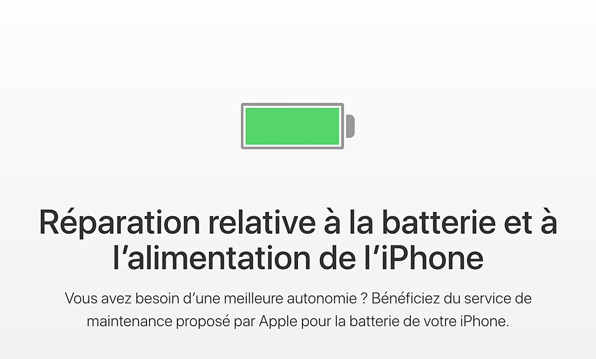 Apple change la batterie de votre iPhone 6 hors garantie et suivants pour 29 francs.