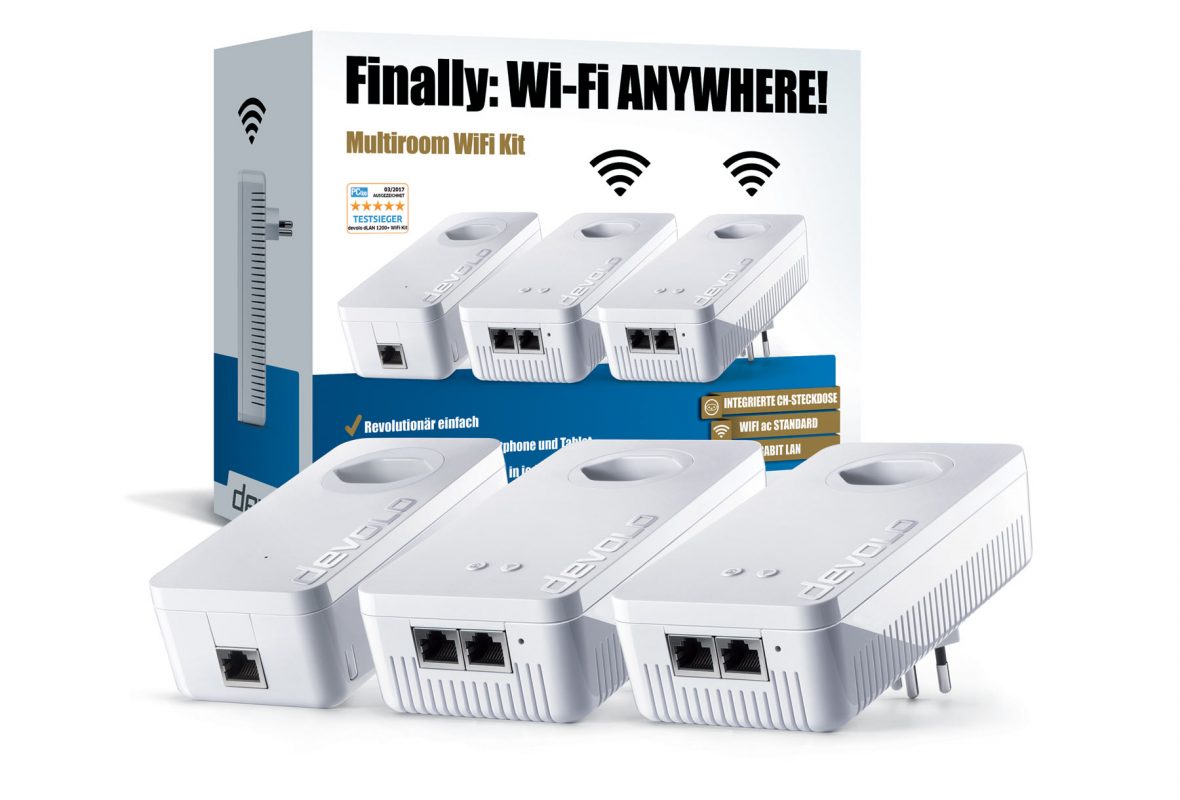 Devolo Multiroom Wi-Fi Kit 1200+ Wi-Fi ac. Devolo Multiroom Wi-Fi Kit 1200+ Wi-Fi ac.