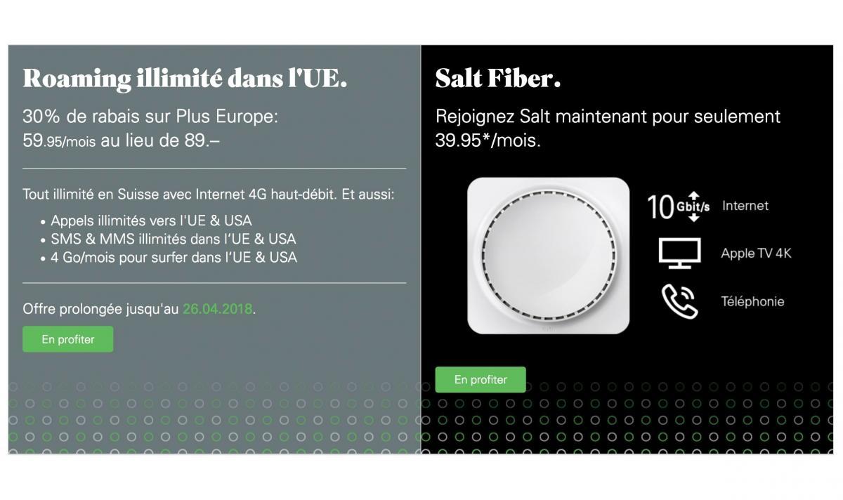 La fibre à 10 Giga symétrique de Salt se fait parfois attendre...