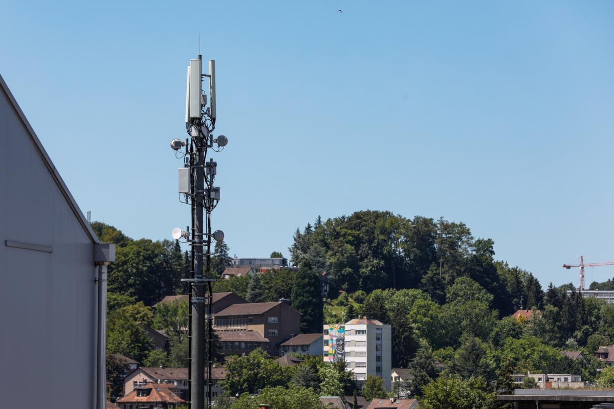 La première antennes 5G de Sunrise en Suisse à Oerlikon.