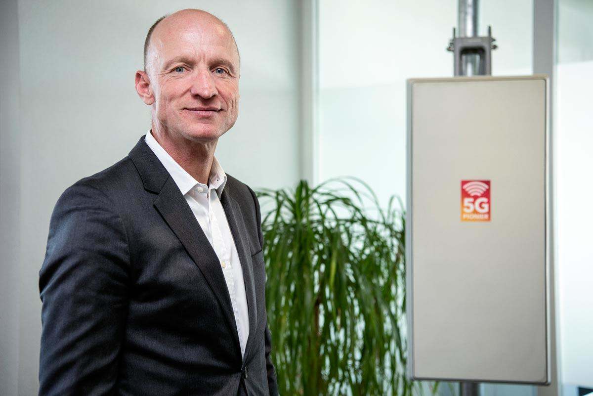 Olaf Swantee, CEO de Sunrise, fier de lancer son programme 5G.