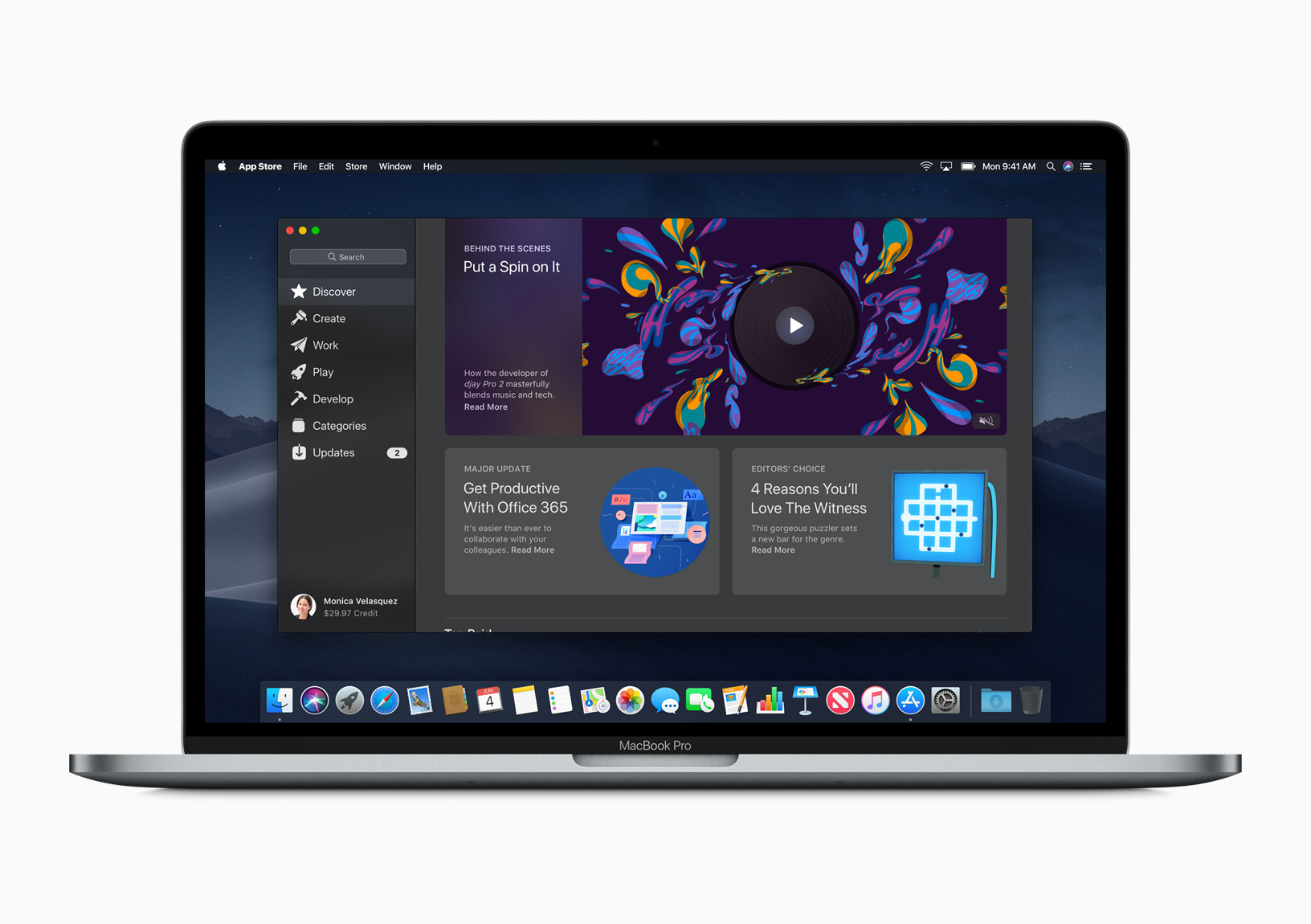 Le nouveau Mac App Store sur macOS Mojave. Le nouveau Mac App Store sur macOS Mojave.