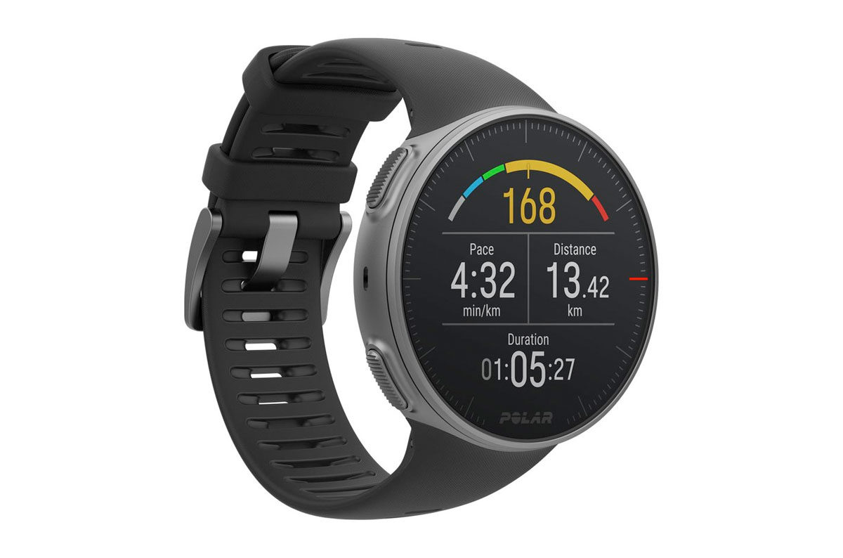 La Polar Vantage V avec GPS assisté et baromètre.