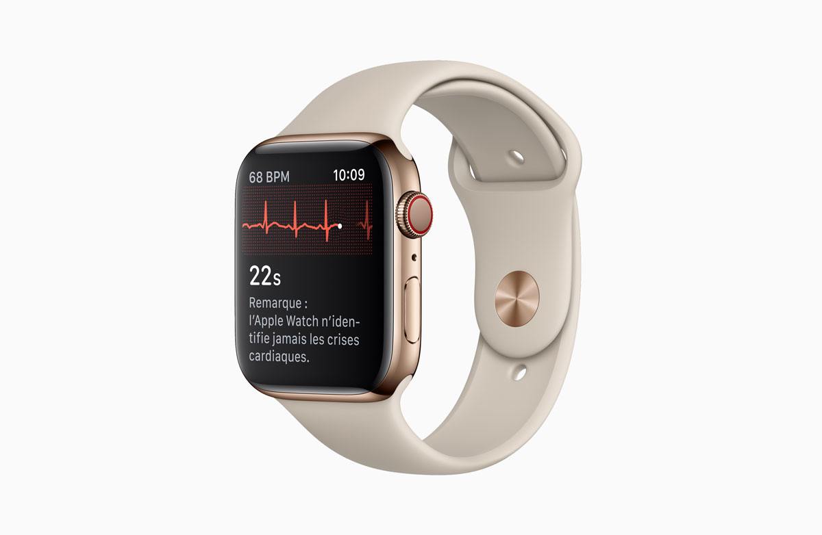 Apple Watch series 4 permet désormais de faire des électrocardiogrammes en Suisse aussi. Apple Watch series 4 permet désormais de faire des électrocardiogrammes en Suisse aussi.