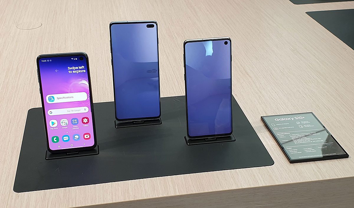 Le Samsung Galaxy S10+. Le Samsung Galaxy S10+.
