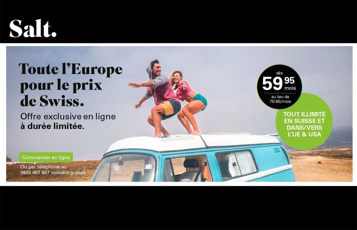 Mobile, TV, internet, fixe: Salt meilleur rapport qualité/prix, et de loin... Mobile, TV, internet, fixe: Salt meilleur rapport qualité/prix, et de loin...