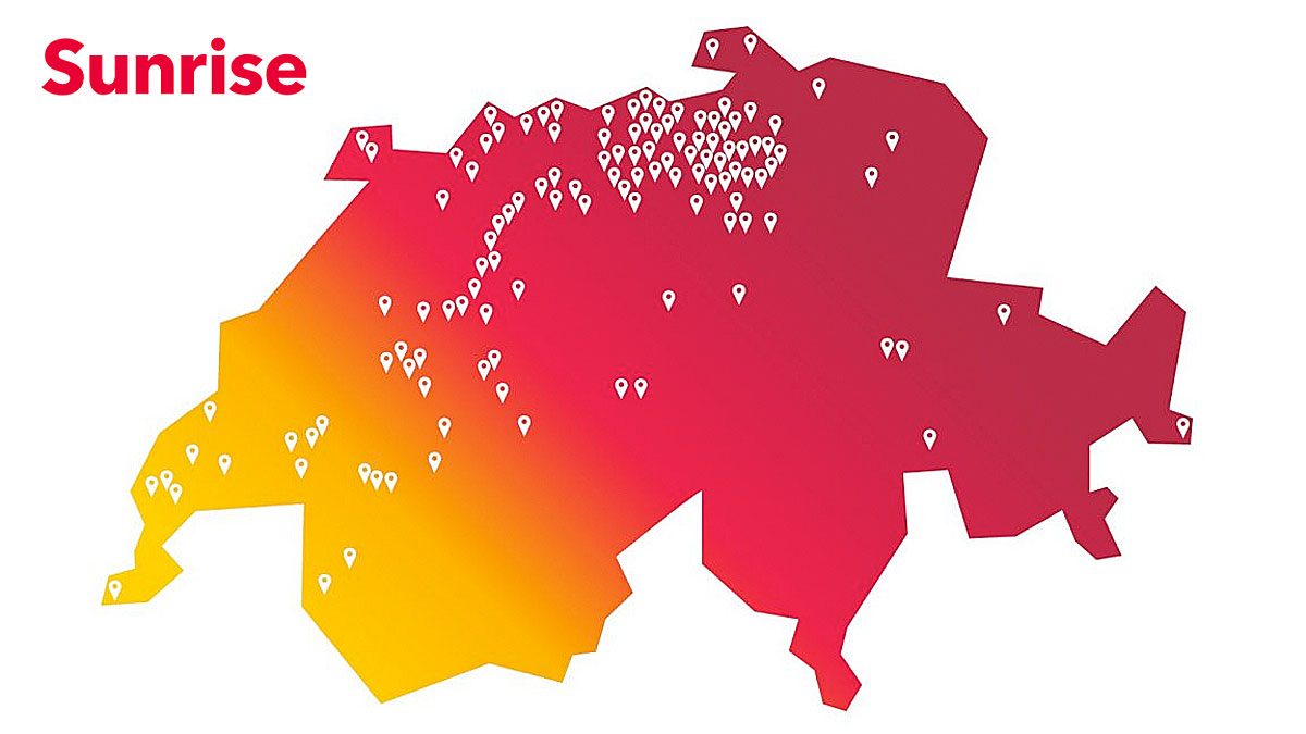 Sunrise propose déjà la 5G dans 150 localités! Bravo! Sunrise propose déjà la 5G dans 150 localités! Bravo!