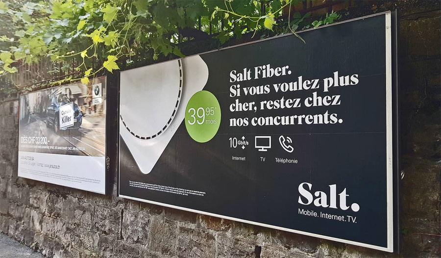 L'offre imbattable de Salt sur la fibre optique.