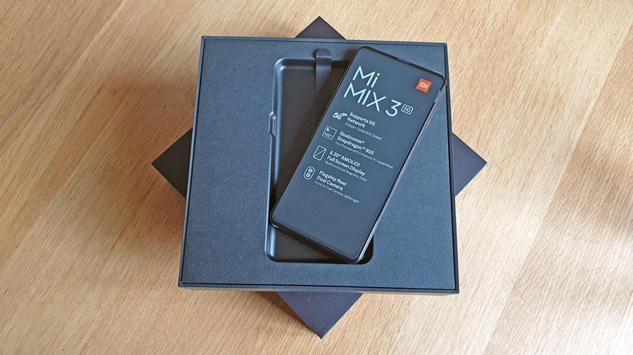 Le Xiaomi Mi Mix3 5G.
