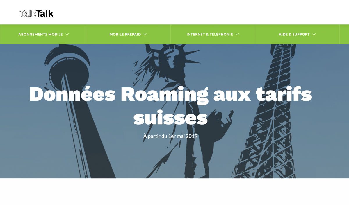 TalkTalk tente de se profiler sur le roaming. TalkTalk tente de se profiler sur le roaming.