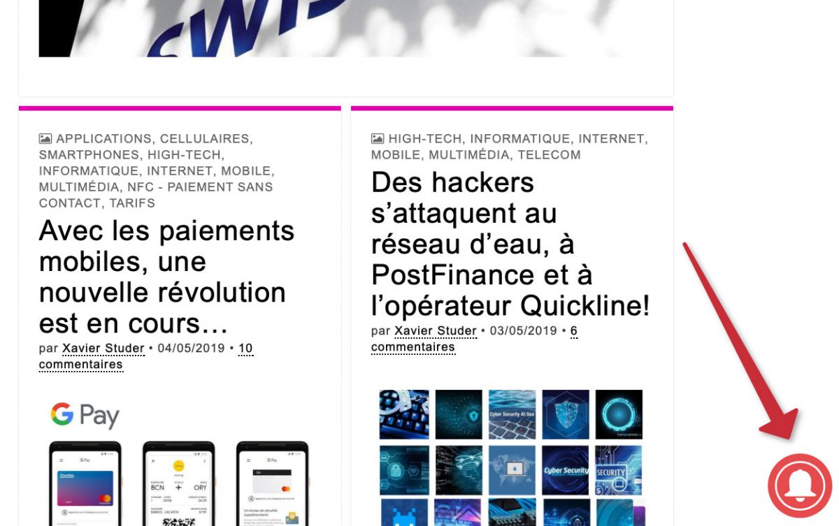 Nouveau système de notifications sur www.xavierstuder.com. Nouveau système de notifications sur www.xavierstuder.com.