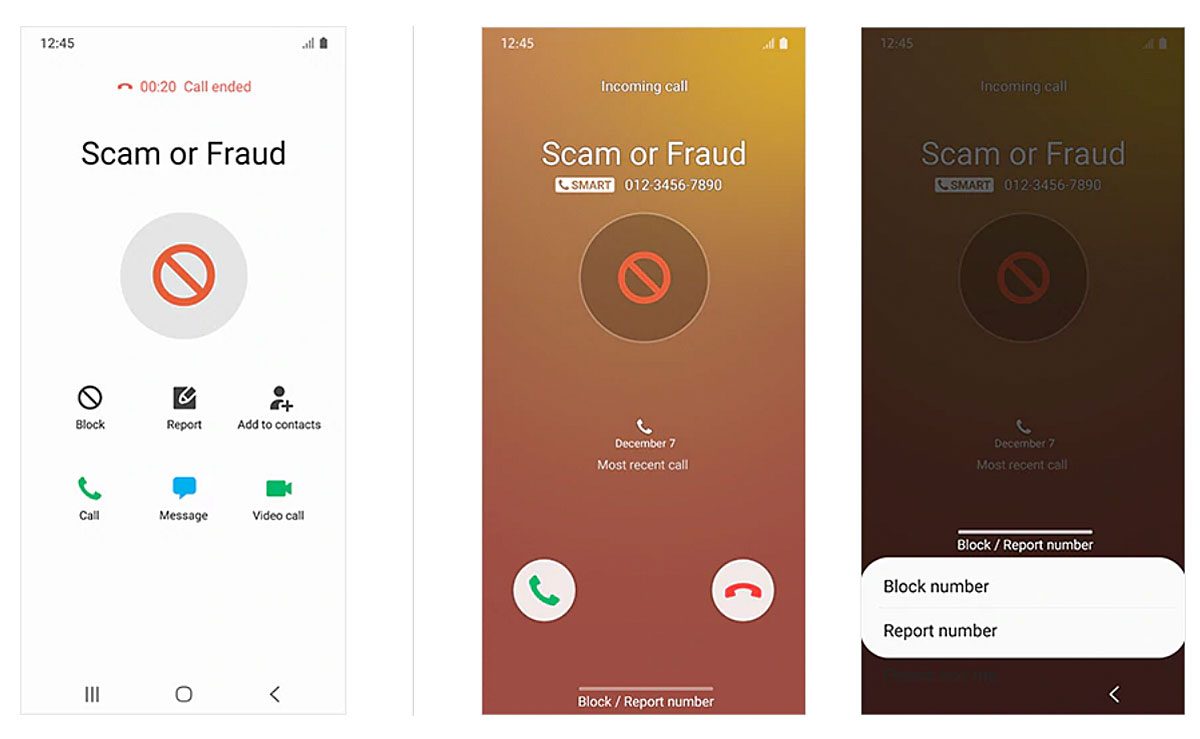 Sur Samsung Smart Call permet de détecter et de bloquer facilement les appels indésirables. Sur Samsung Smart Call permet de détecter et de bloquer facilement les appels indésirables.