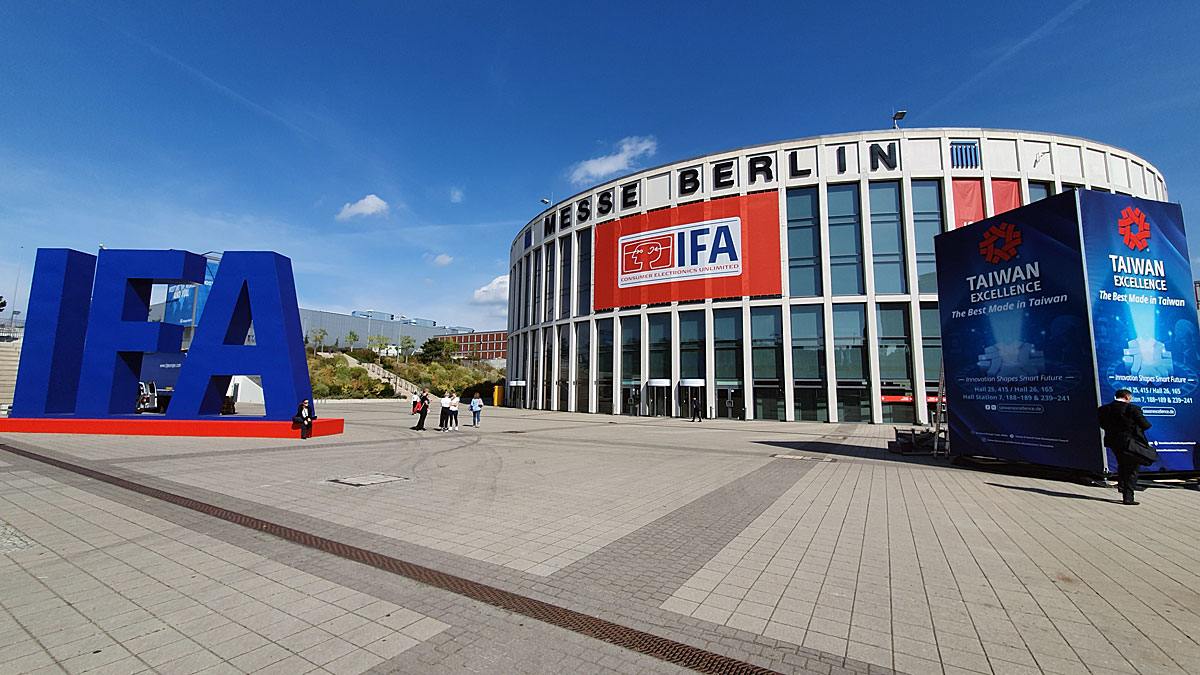 Derniers préparatifs avant l'ouverture au public de l'IFA 2019 de Berlin.