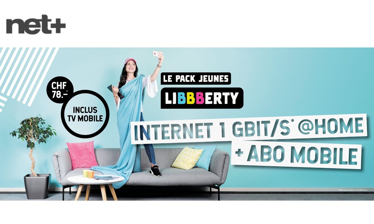 Net+ lance le pack Jeunes Liberty, compatible Apple TV. Net+ lance le pack Jeunes Liberty, compatible Apple TV.