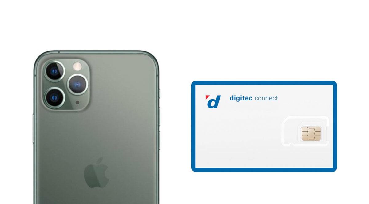 Digitec Connect et l'iPhone 11.