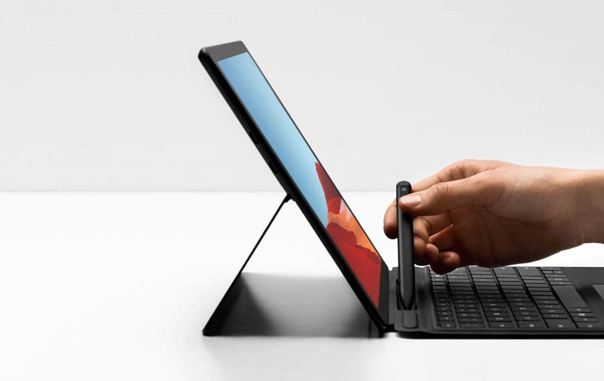 La Microsoft Surface Pro X transcendée. La Microsoft Surface Pro X transcendée.