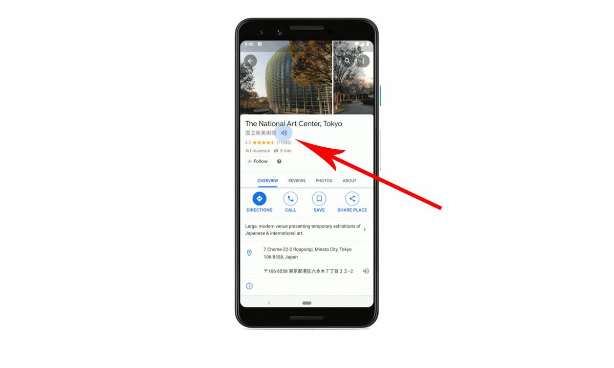 La nouvelle intégration de Google Translate dans Google Maps.