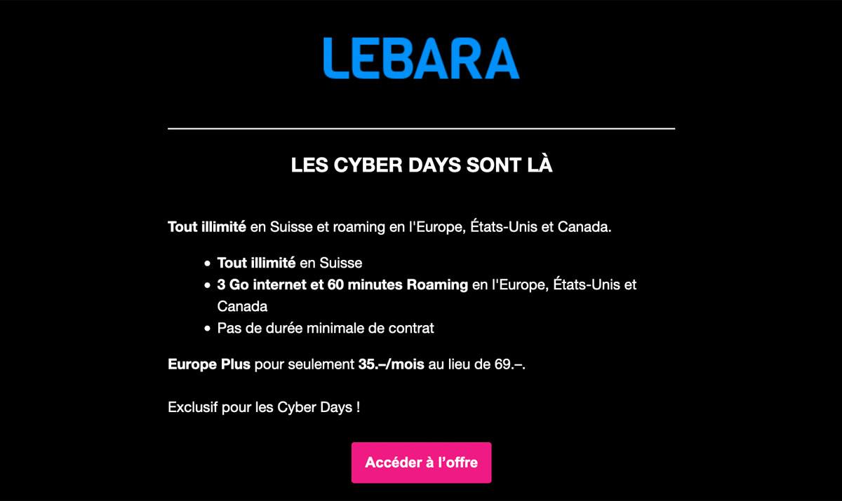 Lebara, une marque de Sunrise en Suisse, a lancé le concept de tout illimité pour 15 francs... Lebara, une marque de Sunrise en Suisse, a lancé le concept de tout illimité pour 15 francs...