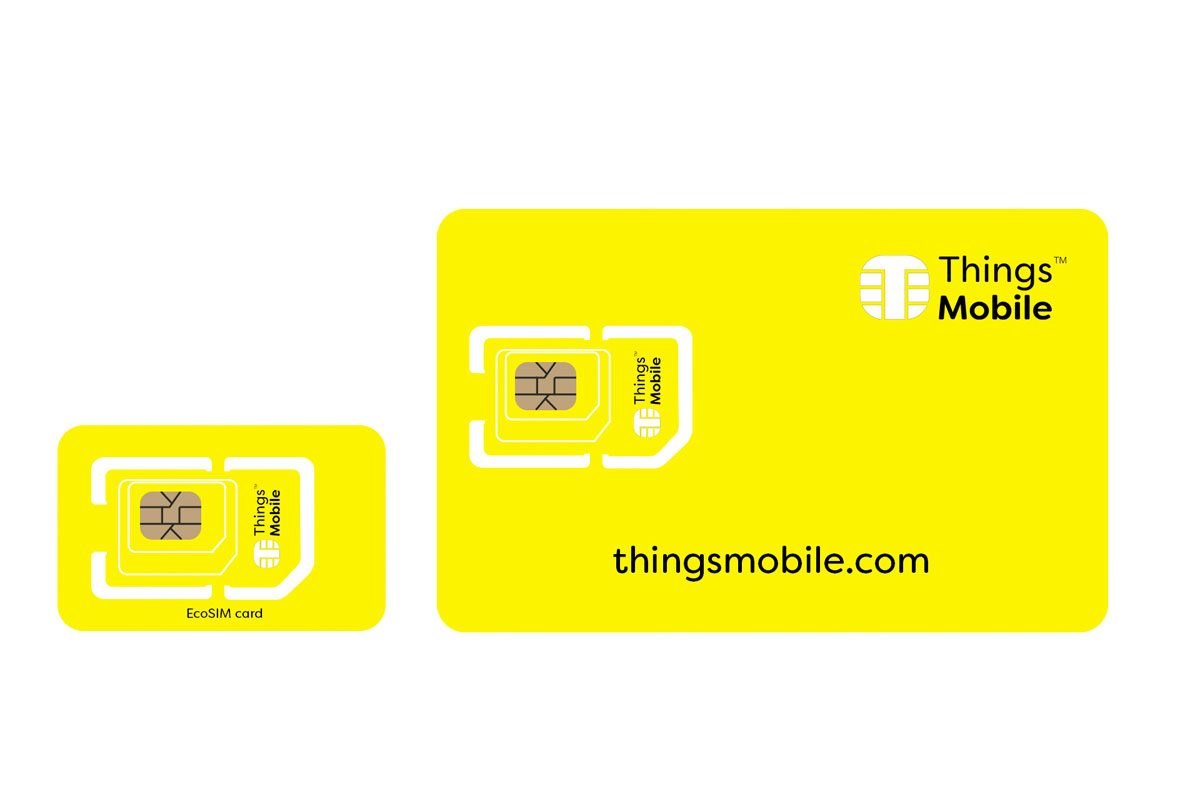 Moins de plastique pour la carte SIM de Thingsmobile. Moins de plastique pour la carte SIM de Thingsmobile.