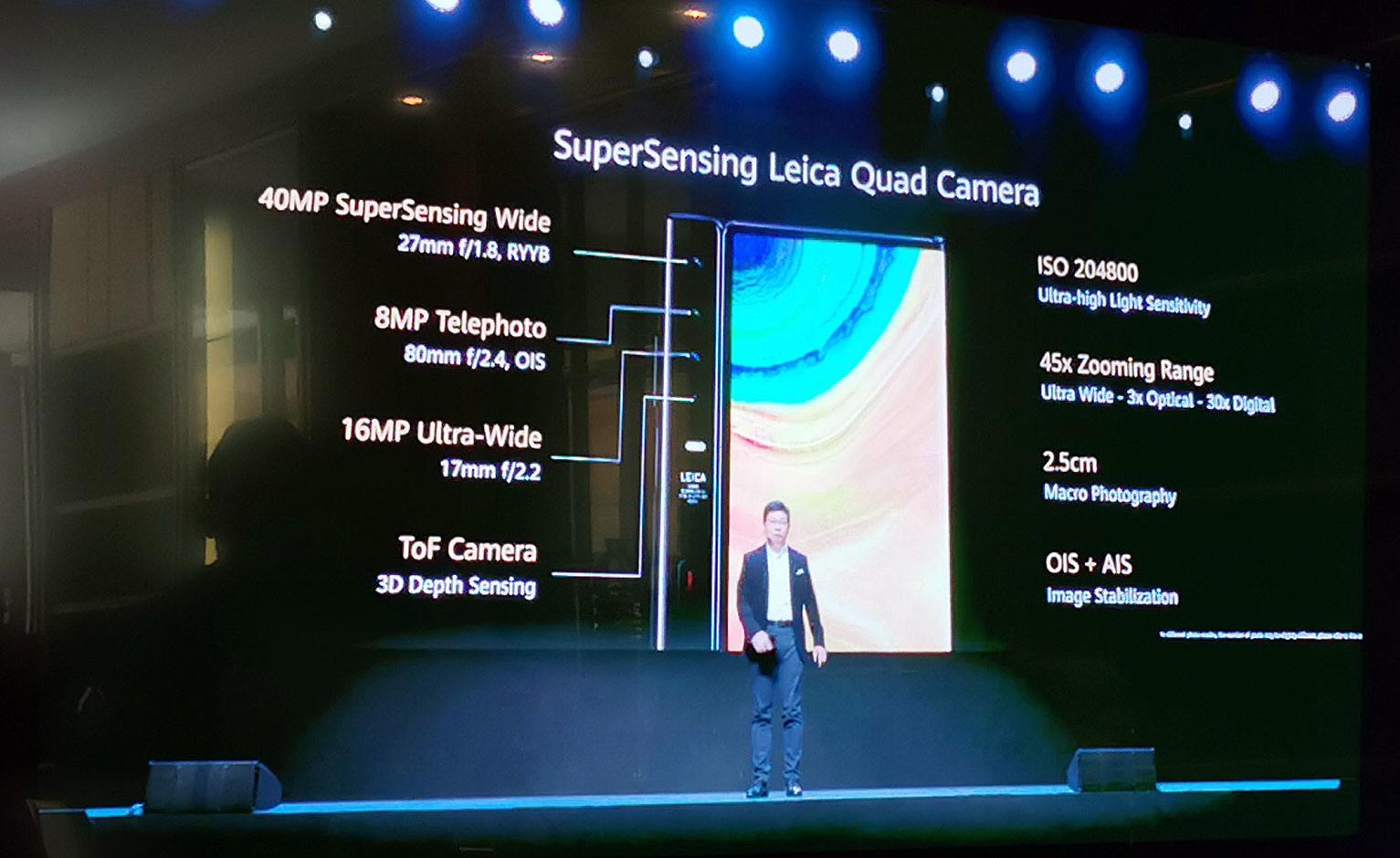 Huawei Mate Xs: quelques chiffres.