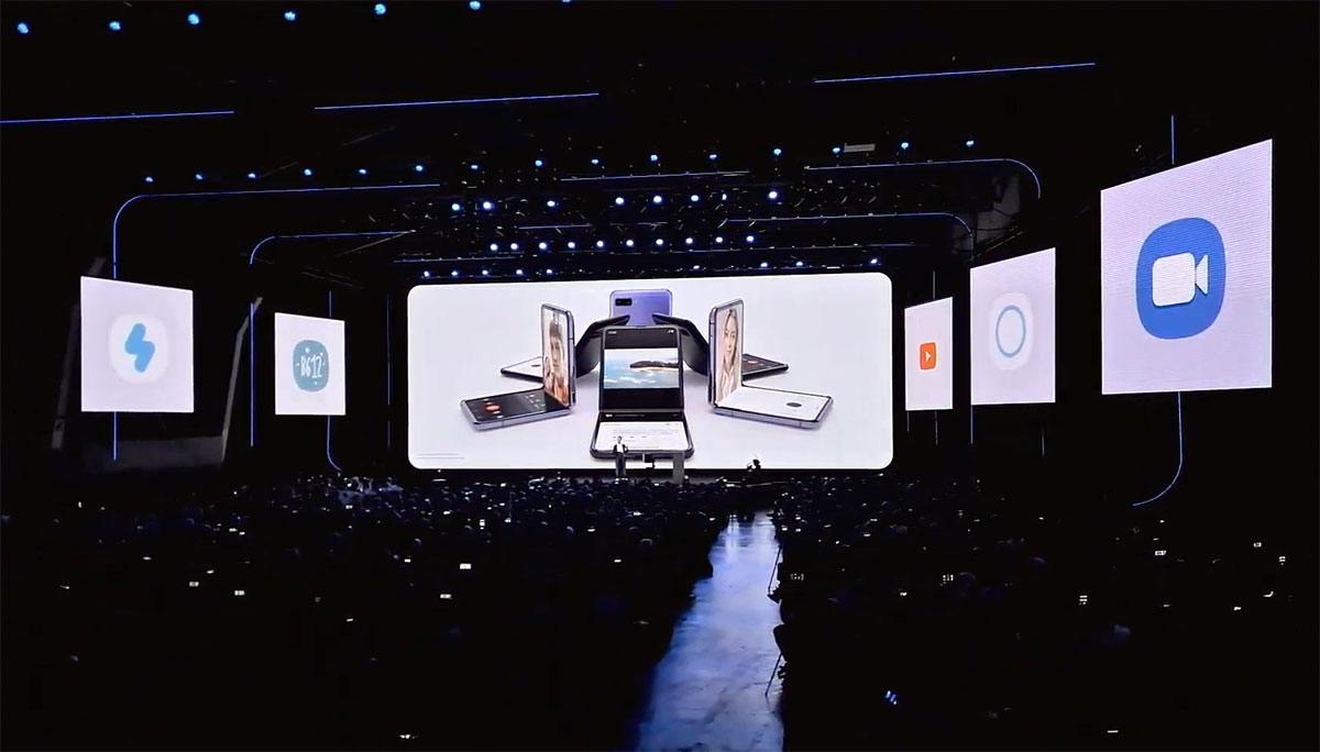 Samsung a dévoilé ses nouveaux Galaxy S20 et Z Flip à San Francisco. Samsung a dévoilé ses nouveaux Galaxy S20 et Z Flip à San Francisco.