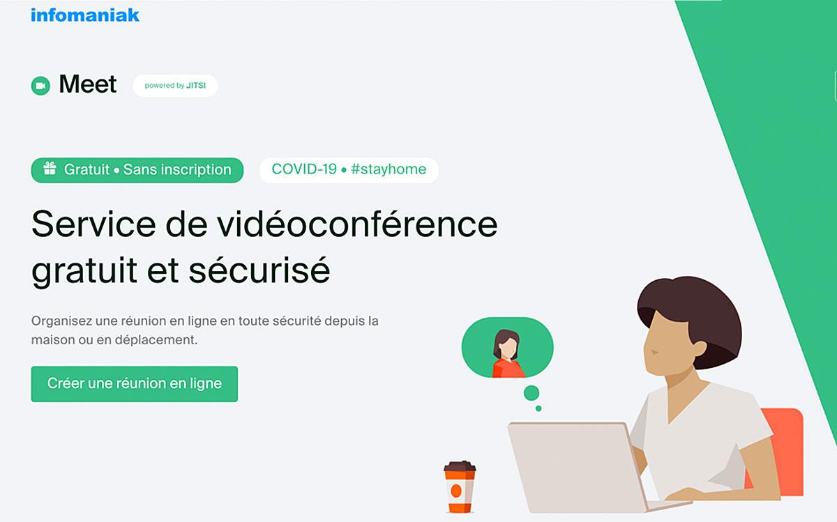 Infomaniak lance sa solution de vidéoconférence Meet! Infomaniak lance sa solution de vidéoconférence Meet!